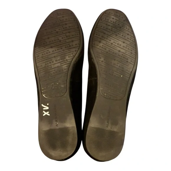 Alex Marie Azalea Black Suede Flat Shoes, size 8 - Picture 2 of 8